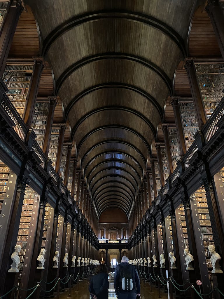 Explore the architectural marvel of Trinity College Library's Long Room, a historic and iconic space.