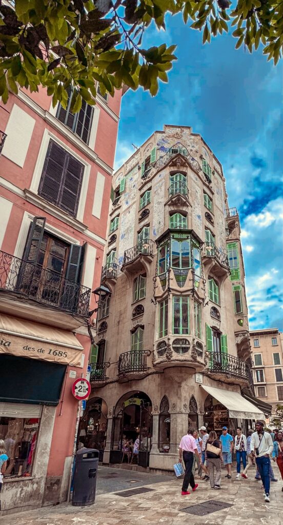 Gaudi building in Palma Mallorca
