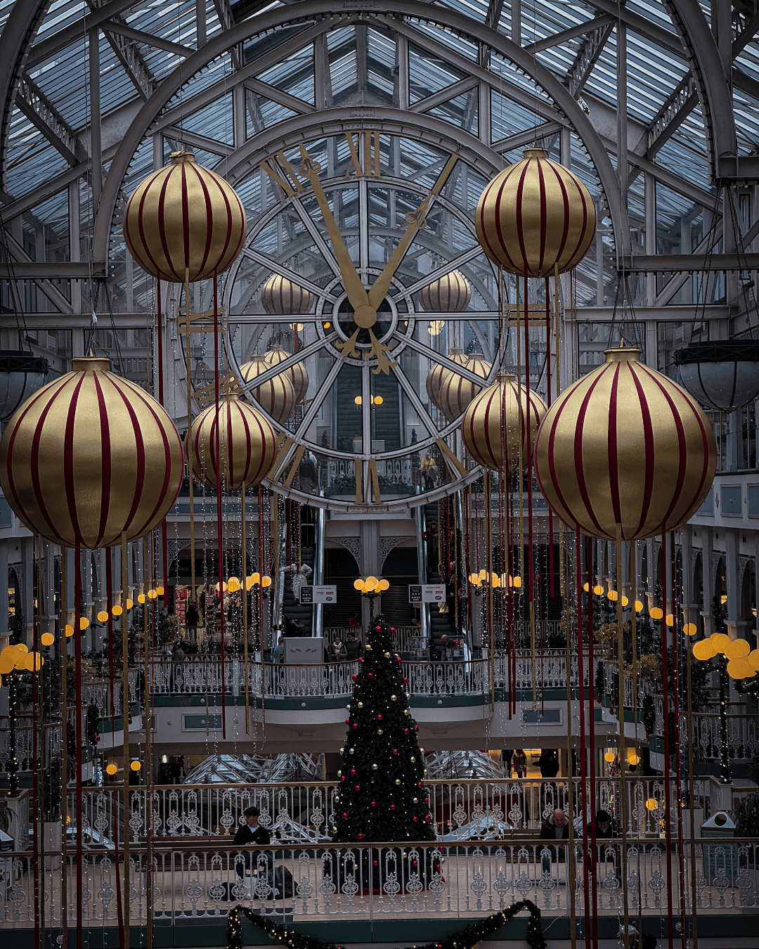 St Stephen's Green shopping centre in Dublin at Christmas