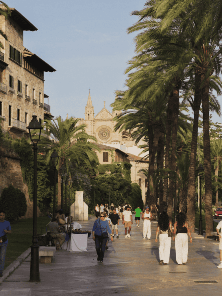 The beautiful streets around Palma Old Town