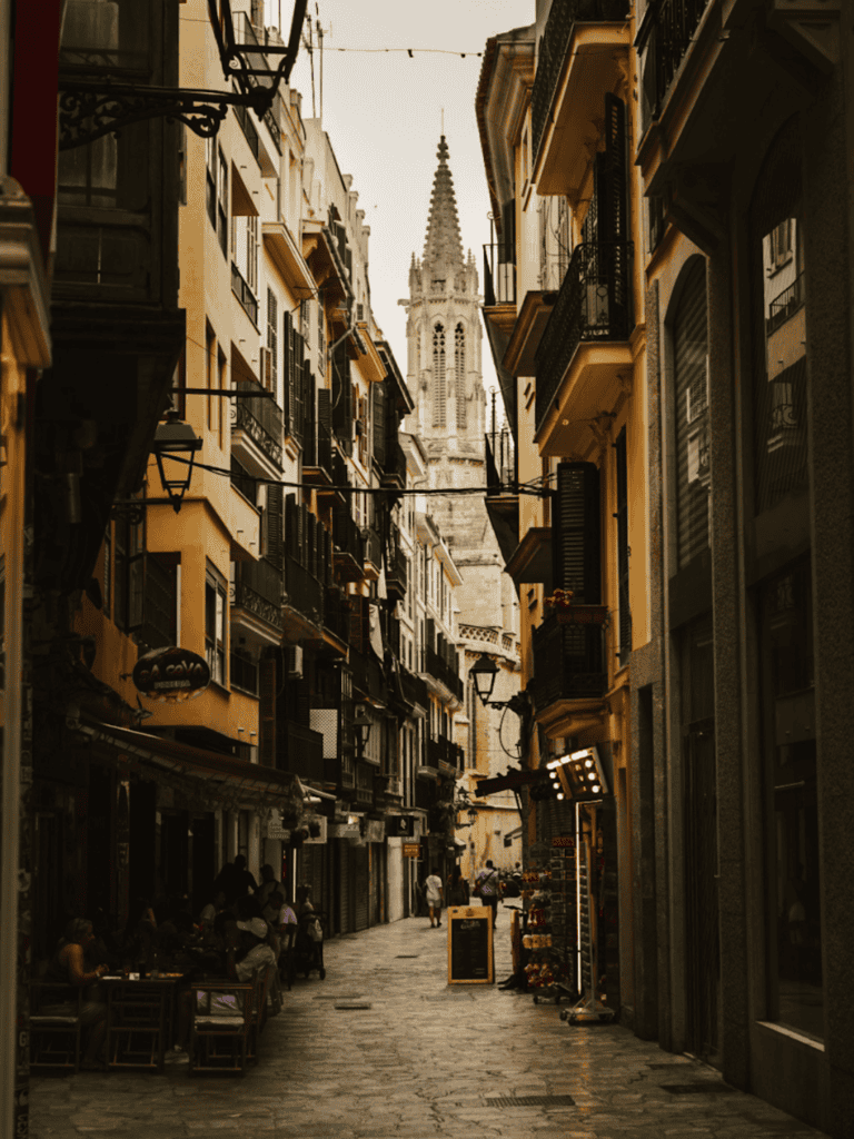 The beautiful streets around Palma Old Town