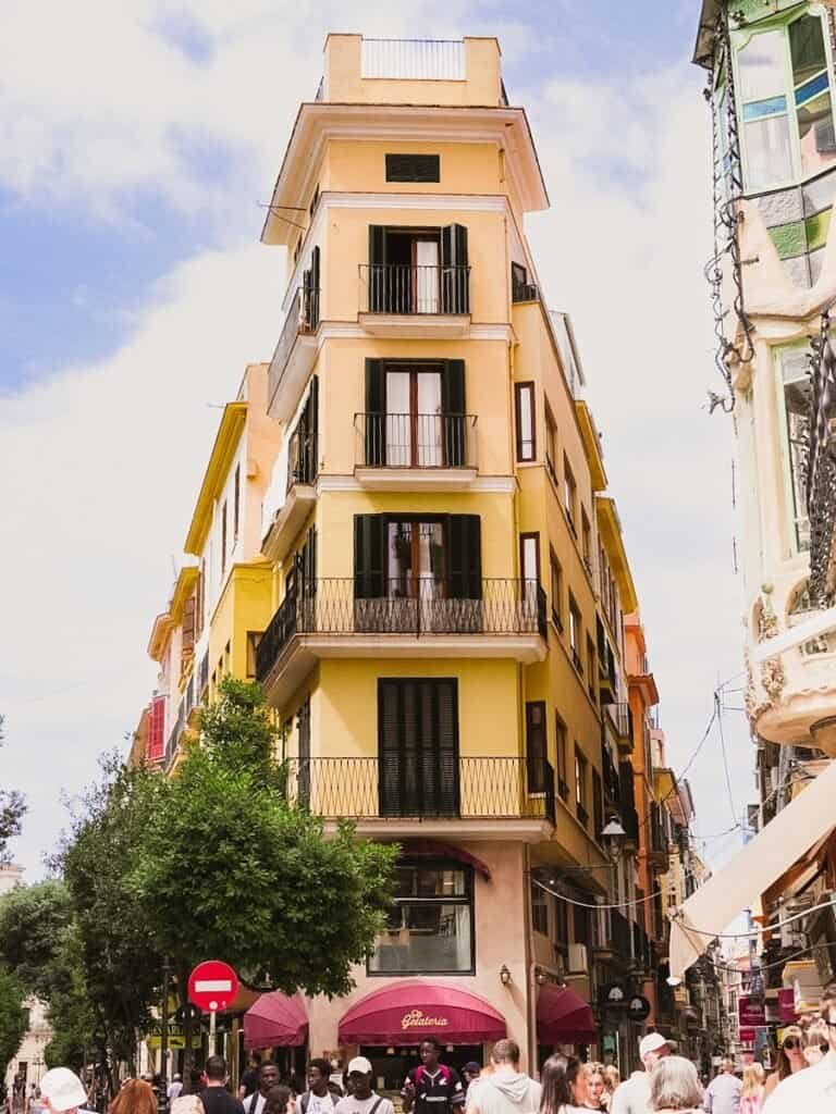 The beautiful streets around Palma Old Town