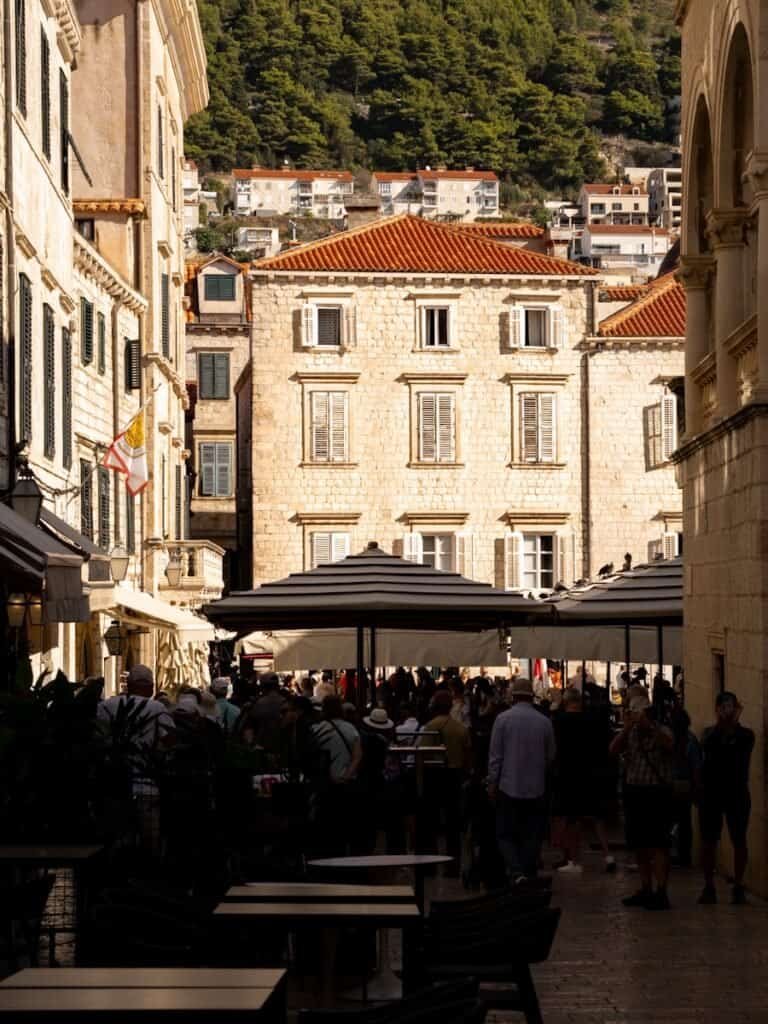 A view of Dubrovnik Old Town from the Jesuit Steps